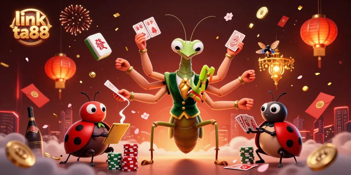 Engage with link ta88 at the vibrant casino scene featuring unique characters and dynamic elements.