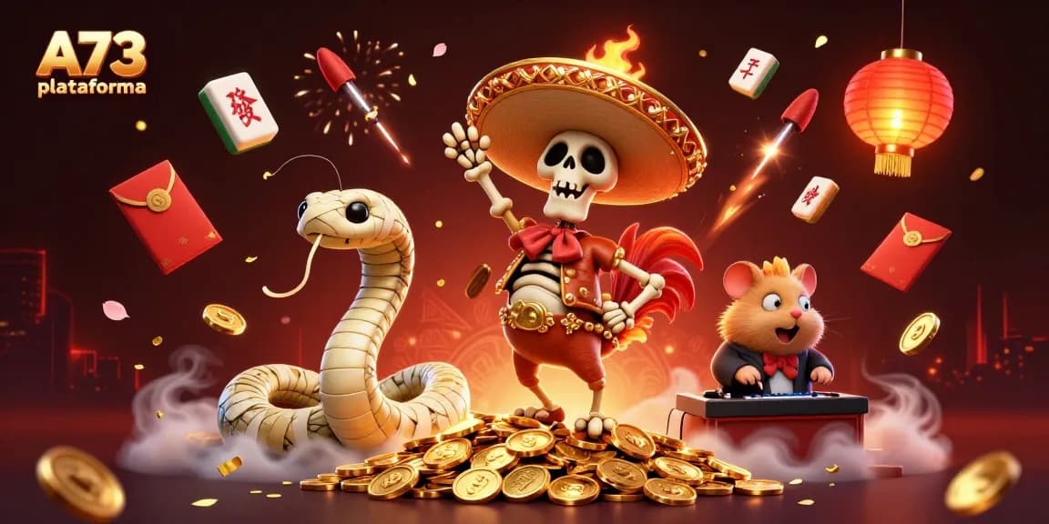 A73 plataforma apresenta um cassino online animado com elementos de jogos e personagens divertidos, proporcionando uma experiência de apostas emocionante.