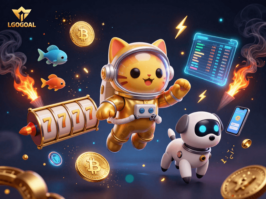 Engage with LGOGOAL's dynamic gaming universe showcasing thrilling slots and cryptocurrency themes.