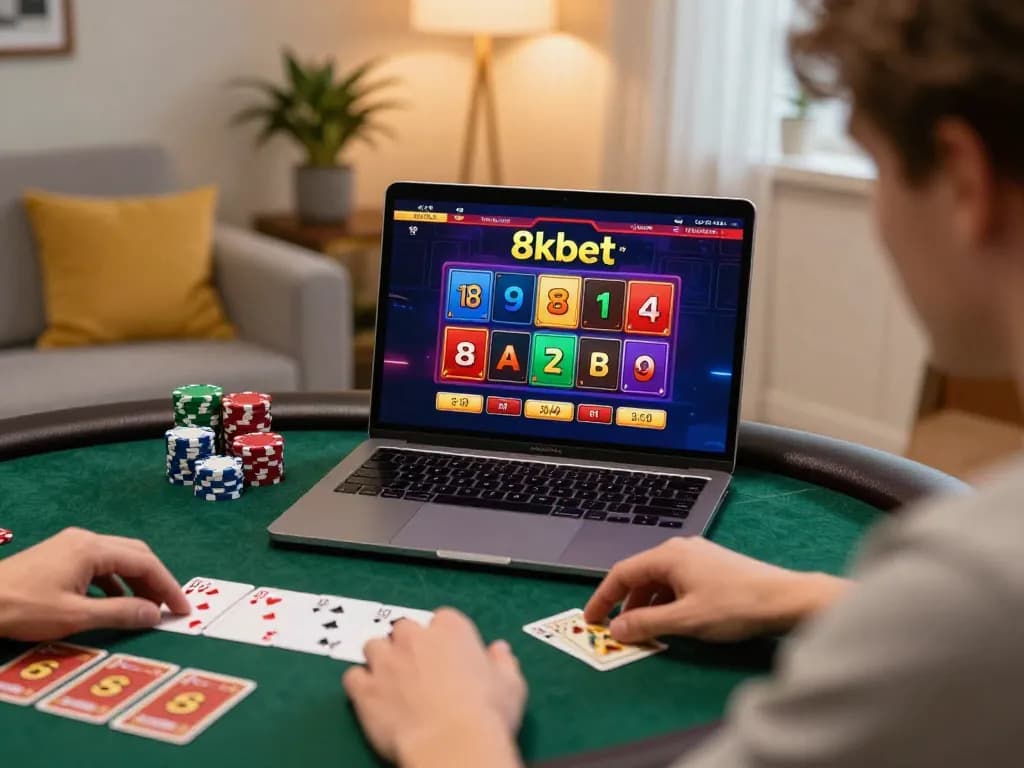 Exciting online gambling moment at 8kbet, showcasing strategic gameplay and immersive gaming experience.