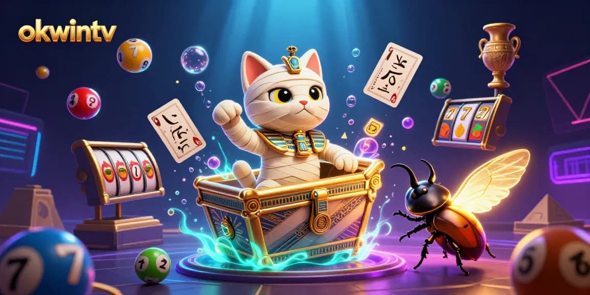 Engage with the excitement of okwintv, witnessing the thrilling slot reels and dynamic lottery balls.