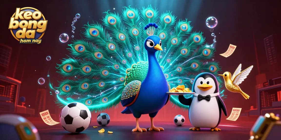 Follow the action of keo bong da hom nay as our peacock and friends celebrate the thrill of sports betting.