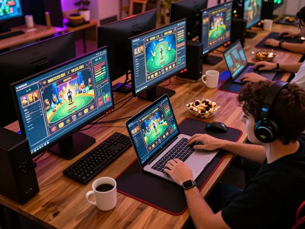 Experience the thrill of gaming at 58win with a captivating online casino setup featuring vibrant gameplay.