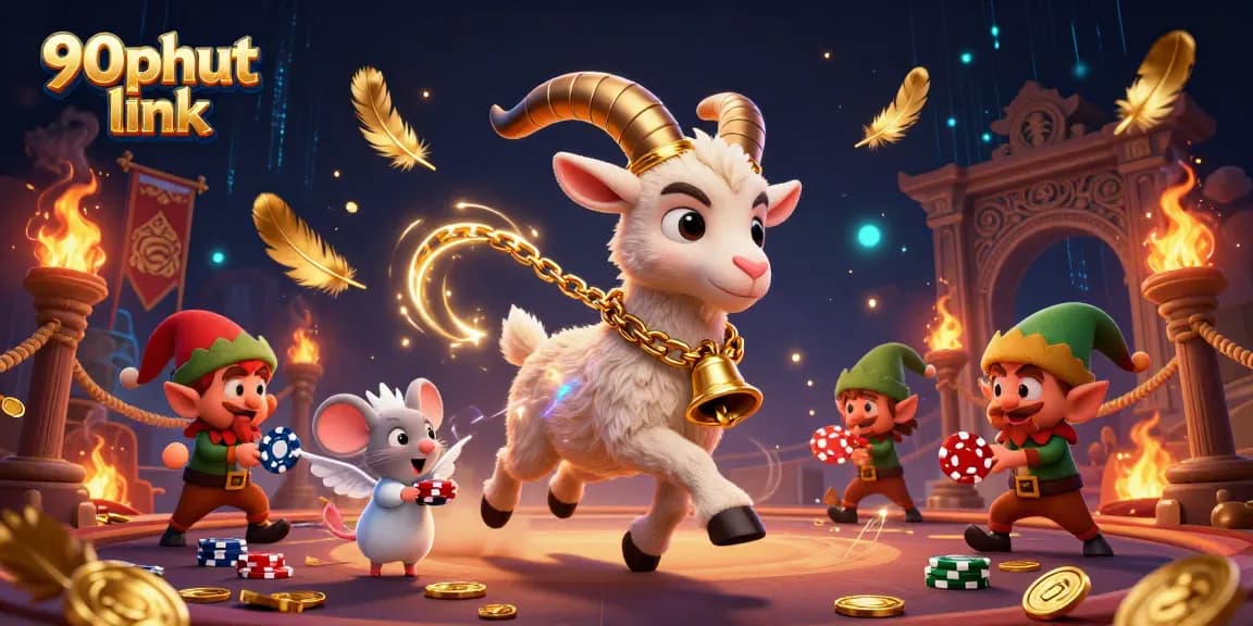 Engage with the thrilling scene of the 90phut link as Krampus, a tiny angel mouse, and elf gremlins animate a dynamic casino.