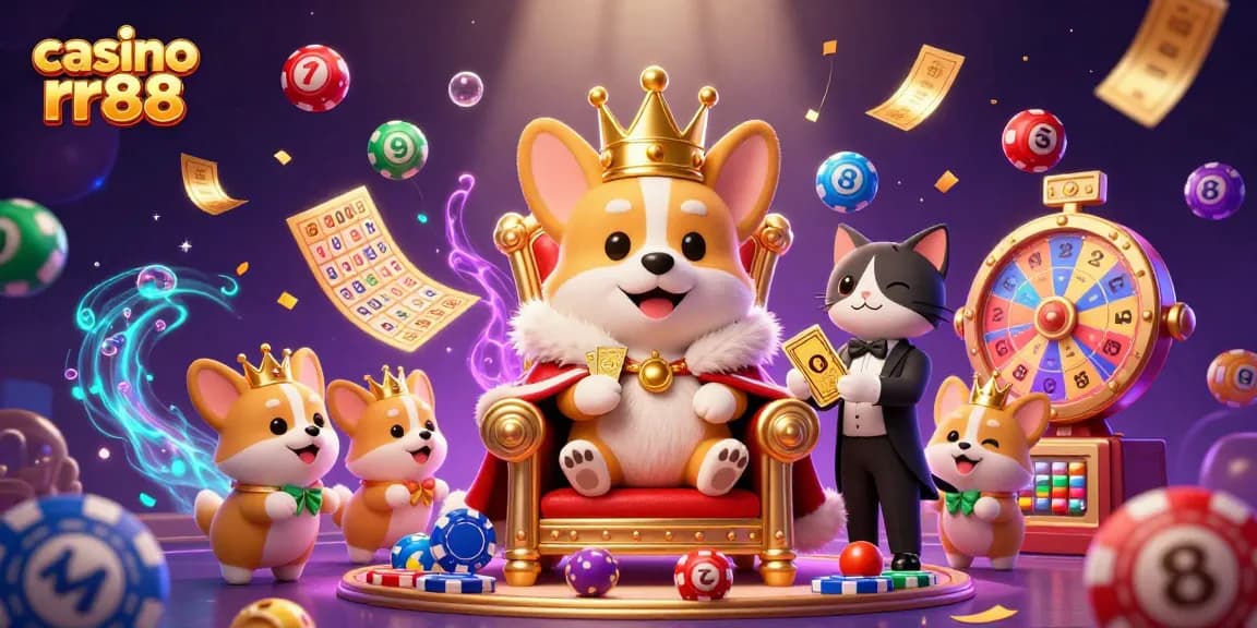 Experience the excitement at casino rr88 with vibrant games and engaging characters in a magical 3D scene.