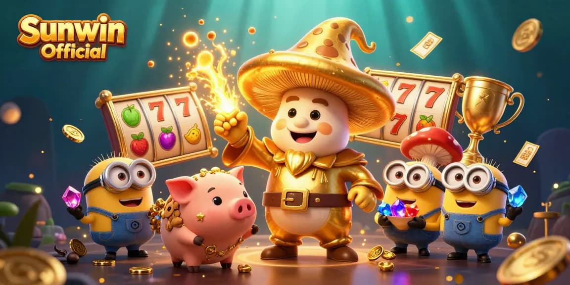 Engage with Sunwin Official featuring exciting golden slot reels and magical characters for thrilling casino adventures.