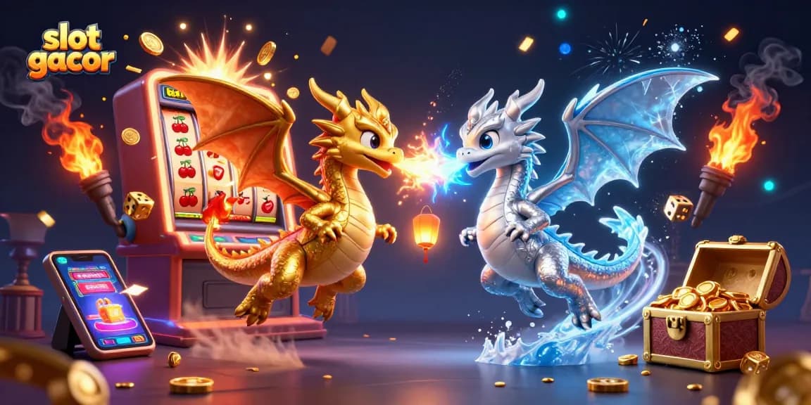Engage with slot gacor winning opportunities in a vibrant 3D casino scene.