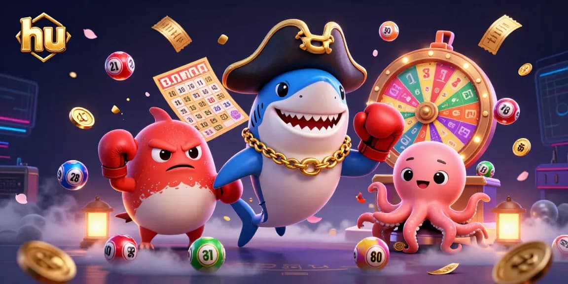 Play lottery games at hu with our colorful, vibrant 3D animated characters.