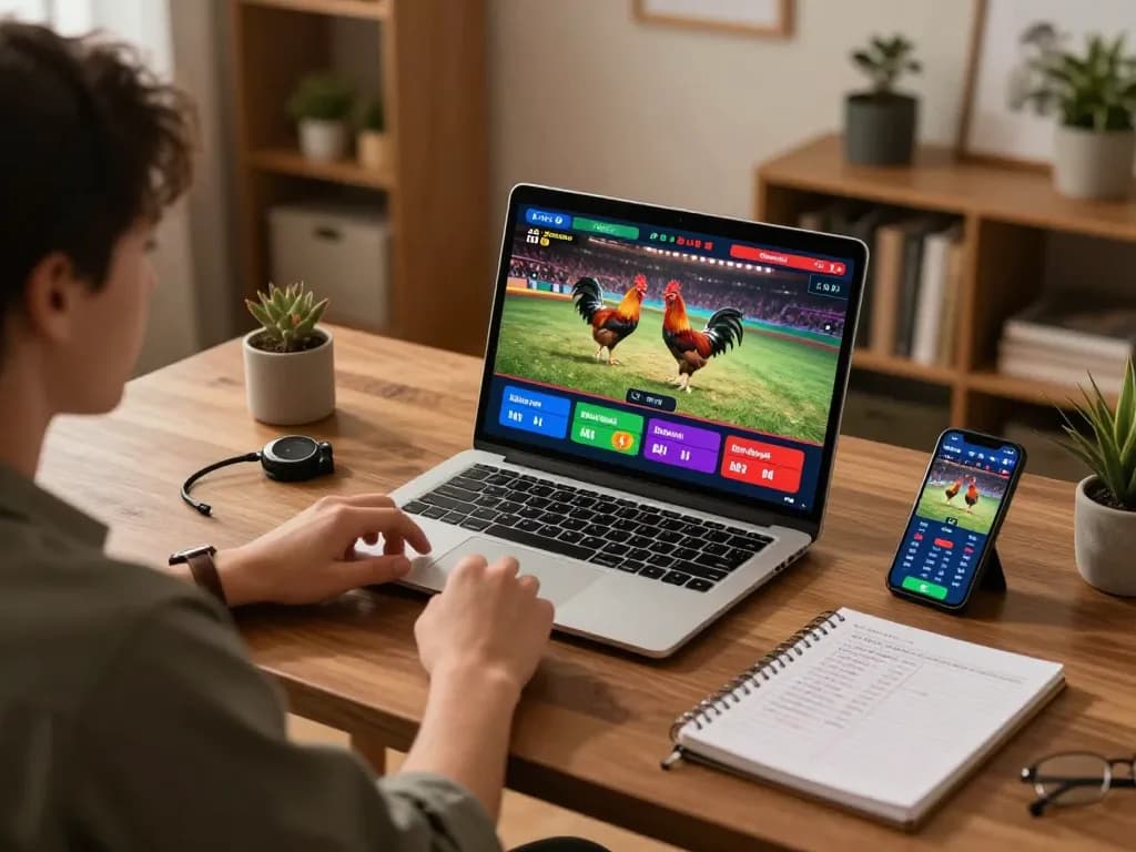 Experience đá gà trực tiếp online with immersive live stream action and betting options in a cozy setup.