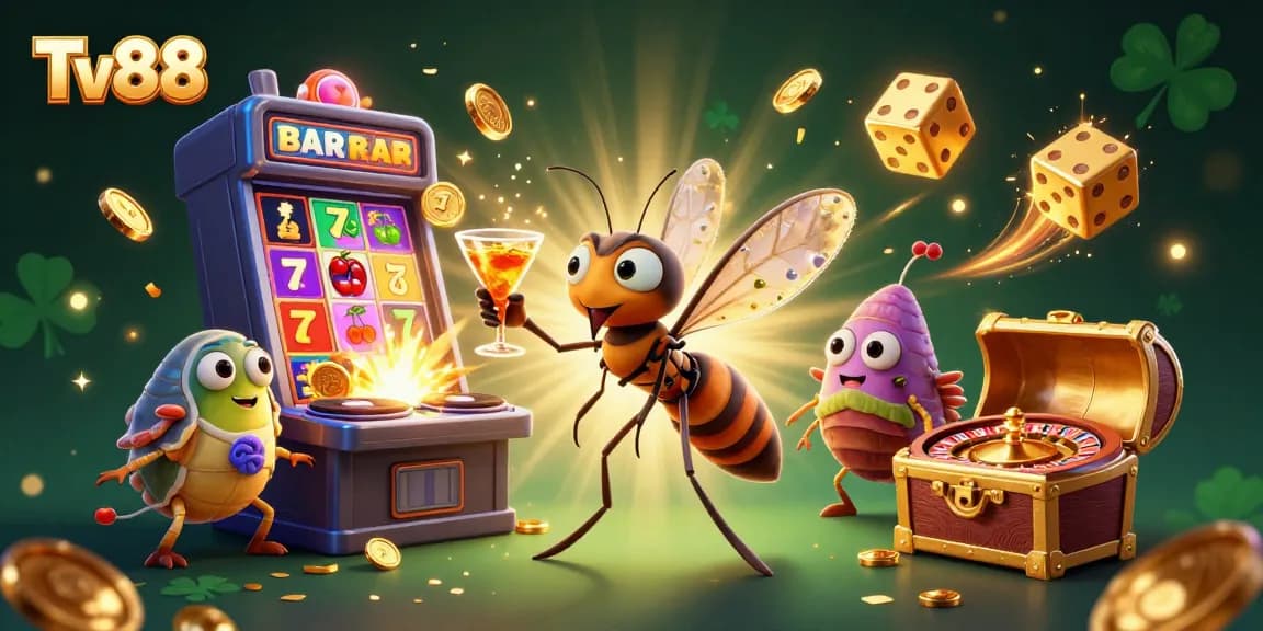 Experience thrilling wins at Tv88 with vibrant casino gaming featuring immersive characters and exciting action.