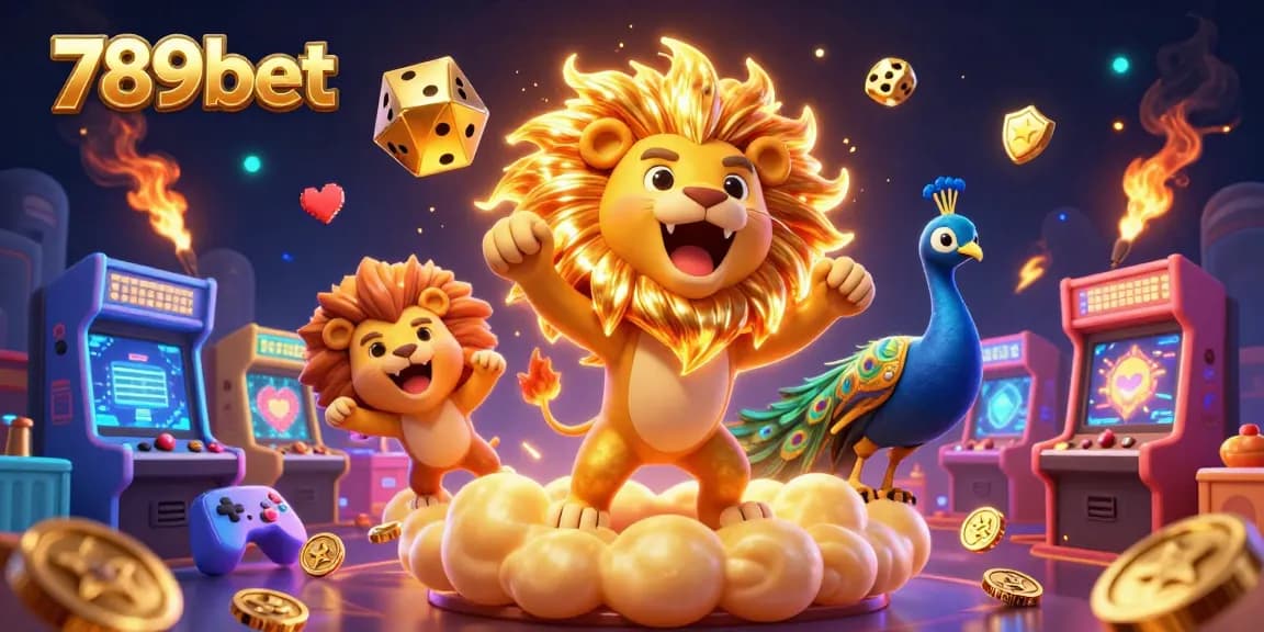 Experience the thrill of 789bet with a vibrant 3D casino scene, showcasing exciting gaming elements.