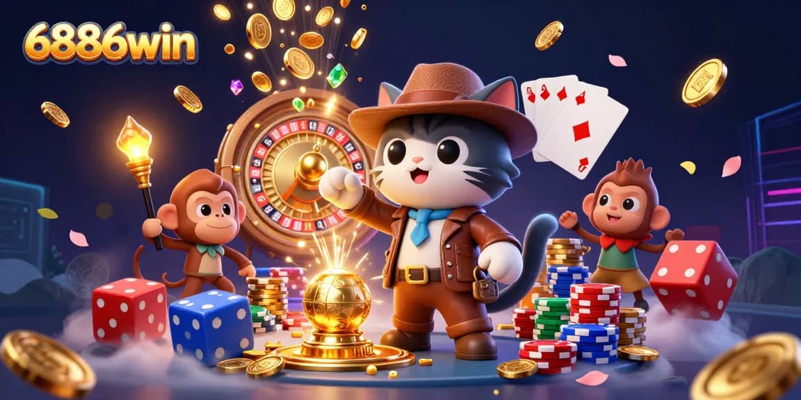 Engage in thrilling underwater adventures with 6886win as characters uncover casino treasures.