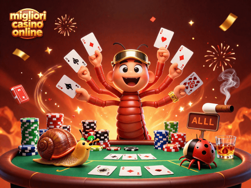 Gioca nei migliori casino online con un dealer millepiedi e un'azione ricca di poker.