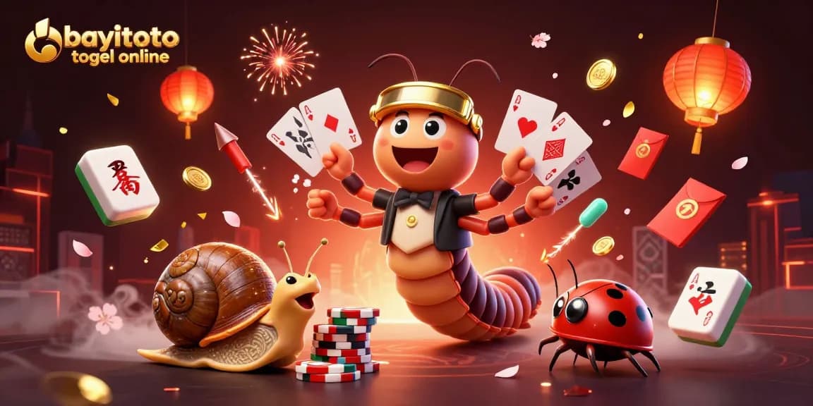 Experience bayitoto togel online with exciting characters and vibrant casino elements in this dynamic illustration.