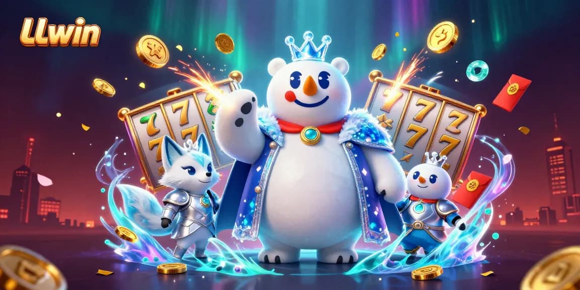 Experience the thrilling slot action with LLwin's vibrant casino environment showcasing rich 3D elements.