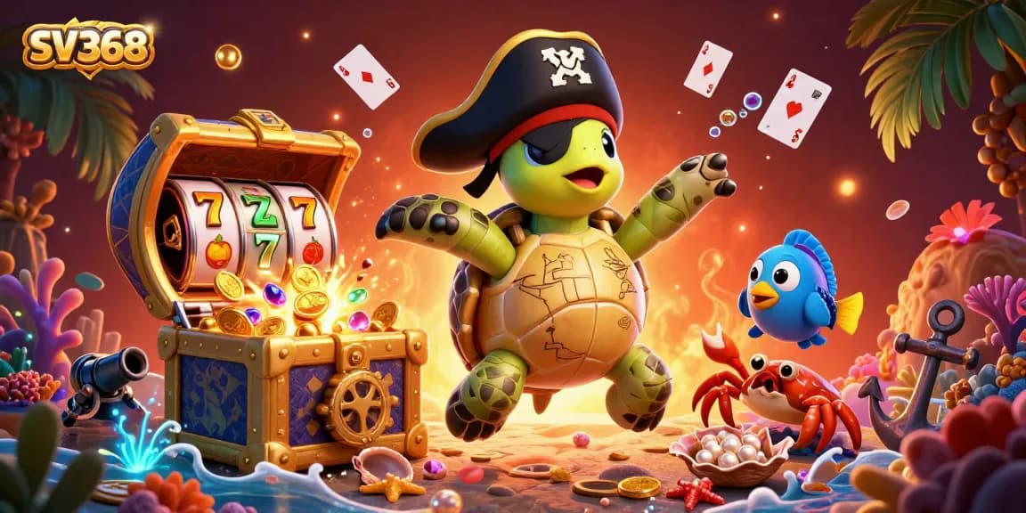 Experience thrilling games with SV368 featuring vibrant underwater casino elements and exciting treasures.
