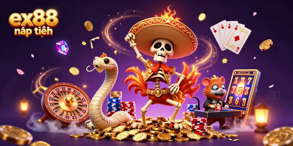 Experience ex88 nạp tiền with thrilling games and dynamic wins in this vibrant casino scene.