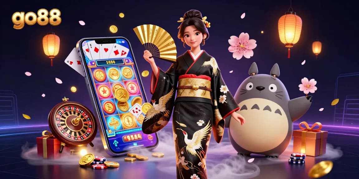 Experience go88 immersive gameplay with dynamic slots, vibrant characters, and golden prizes.