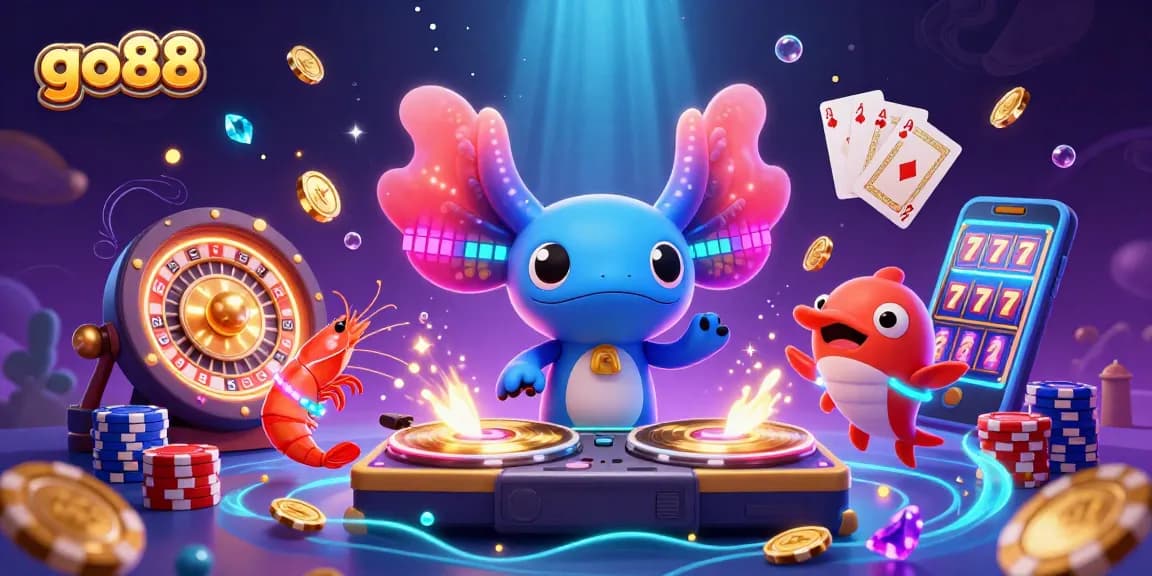 Experience thrilling gaming at go88 with vibrant underwater casino fun featuring unique characters.