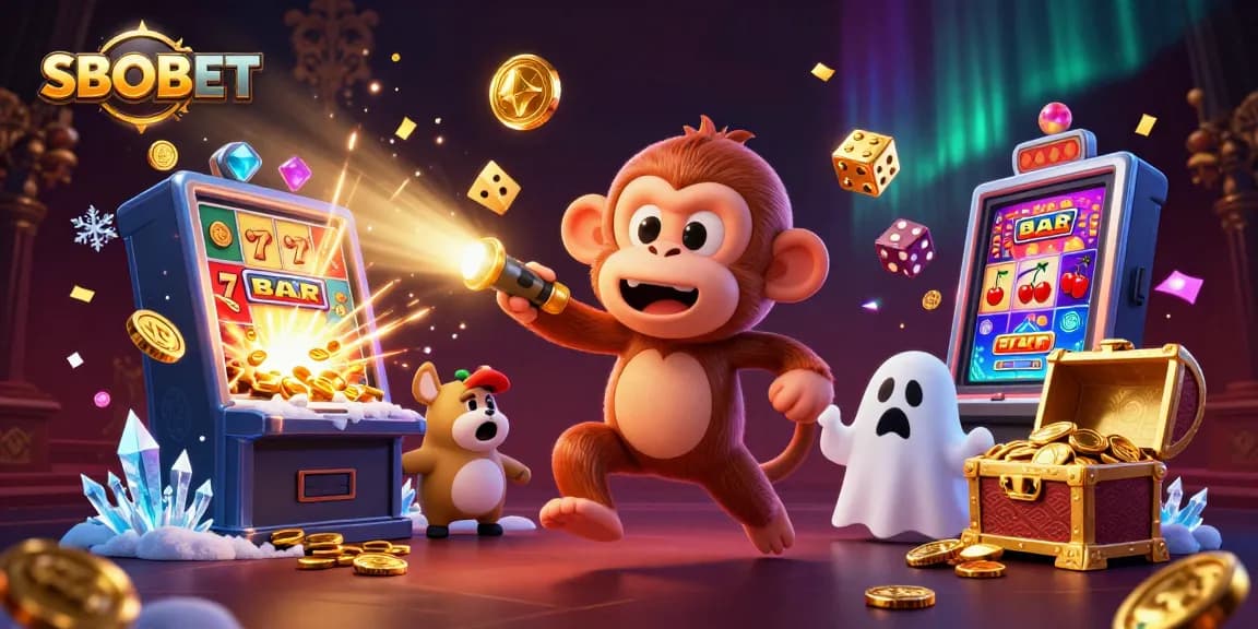 SBOBET menghadirkan berbagai aksi seru dengan simbol kasino dan karakter yang menakjubkan dalam ilustrasi 3D.