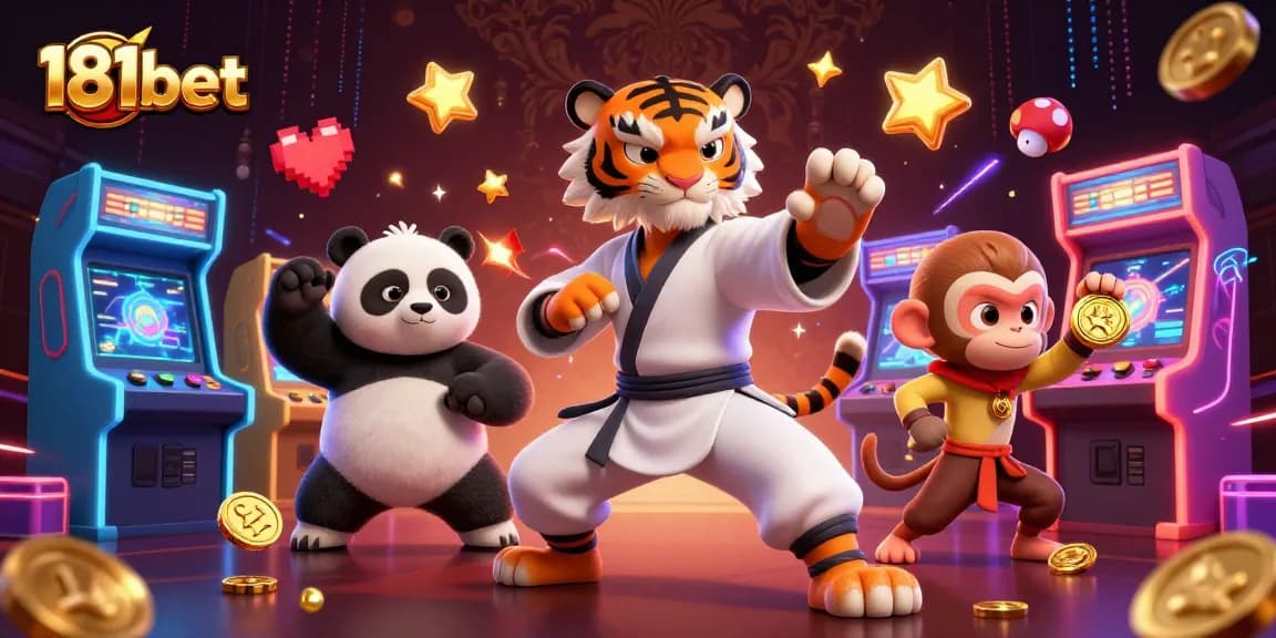 Experience thrilling wins at 181bet with lively 3D characters and colorful casino elements.