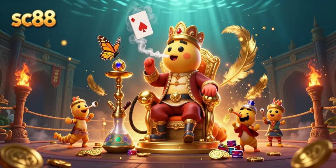 Experience thrilling adventures at sc88 with a vibrant 3D casino scene featuring masterful characters.