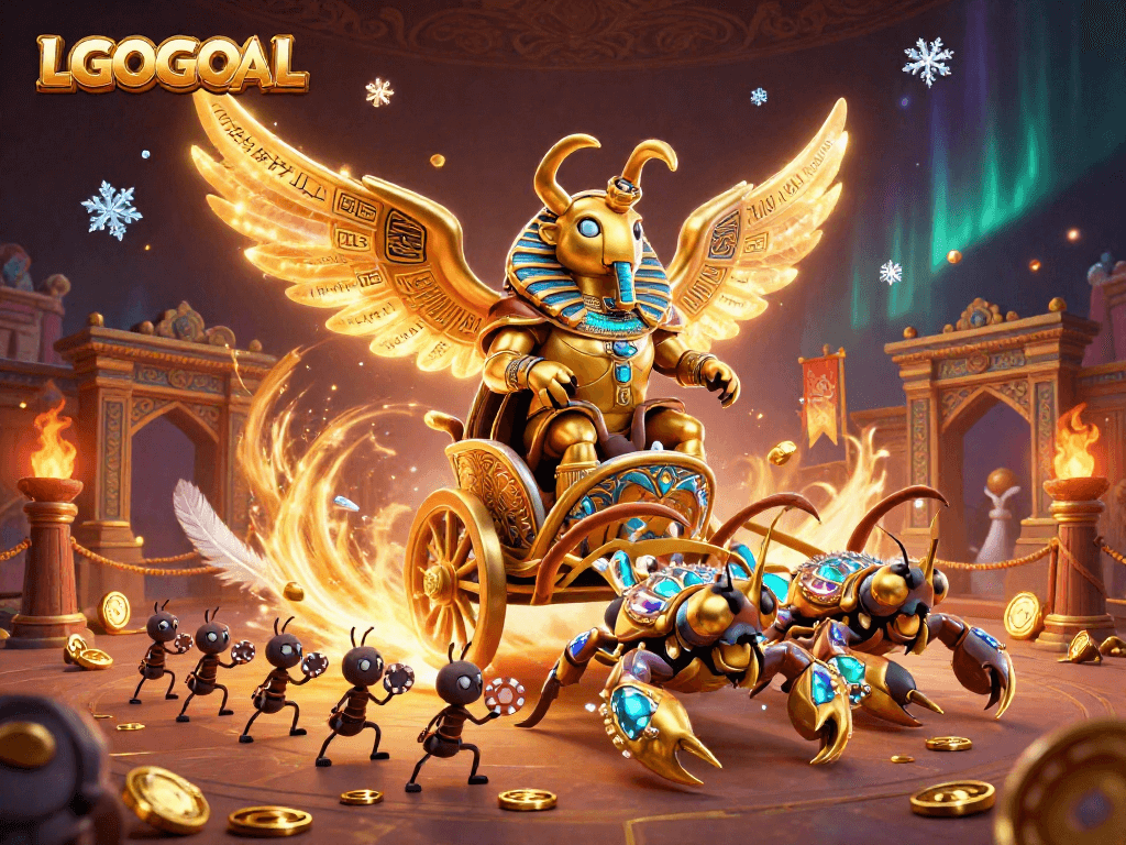 Experience LGOGOAL with dynamic game strategies and vibrant 3D casino elements.