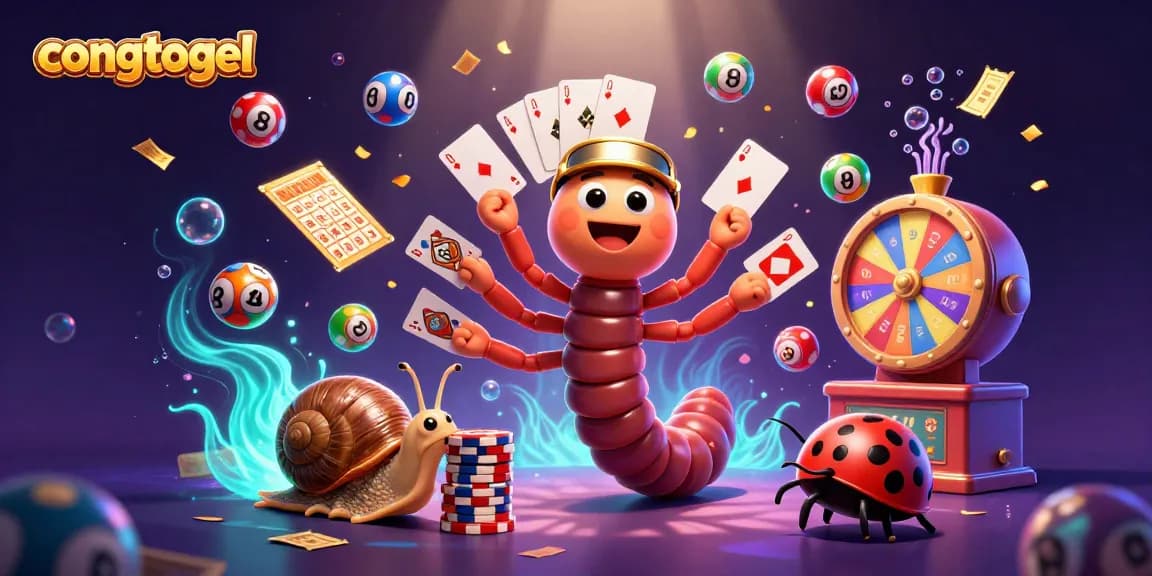 Join the excitement of congtogel with vibrant 3D characters and dynamic lottery elements.