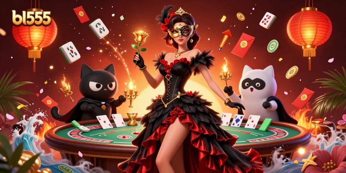 Experience thrilling gameplay at bl555 with a stunning live casino scene featuring dynamic characters.