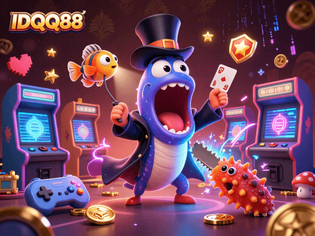 IDQQ88 illuminates with a magic act featuring a deep-sea gulper eel and gaming elements