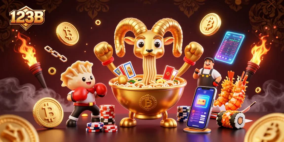 Experience thrilling gameplay at 123B with vibrant characters and casino elements in a dynamic scene.