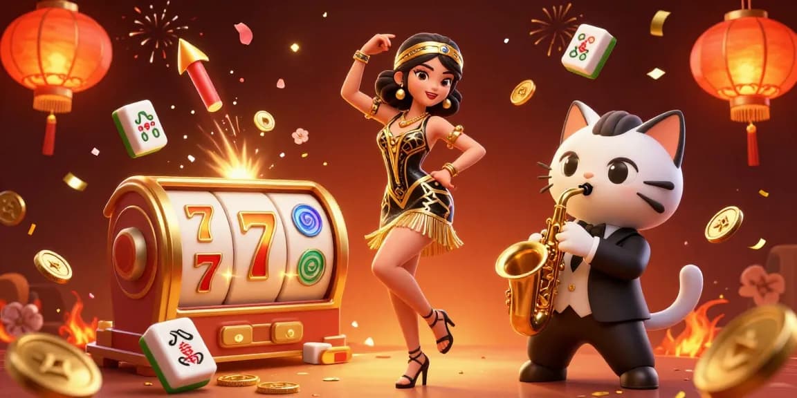 Experience thrilling gameplay with F8bet amidst a vibrant casino celebration full of engaging elements.