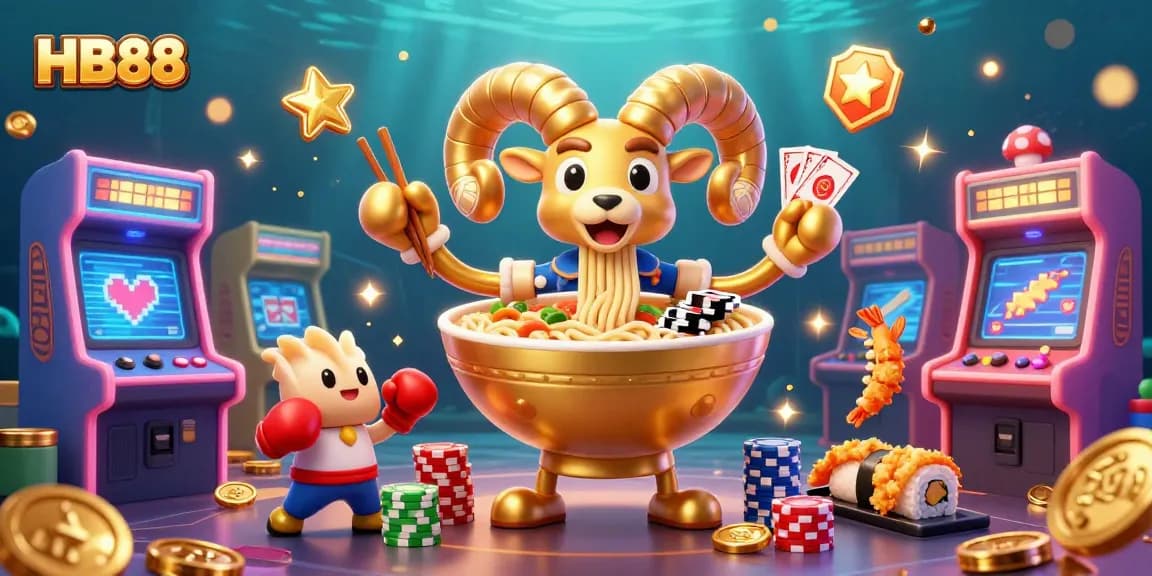 Engage with HB88's vibrant casino world featuring dynamic gaming elements and fun characters.