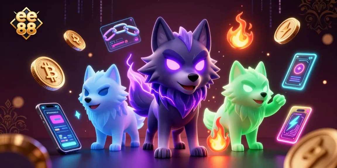 Betting with ee 88: Join the adventure with spectral wolves and crypto coins.