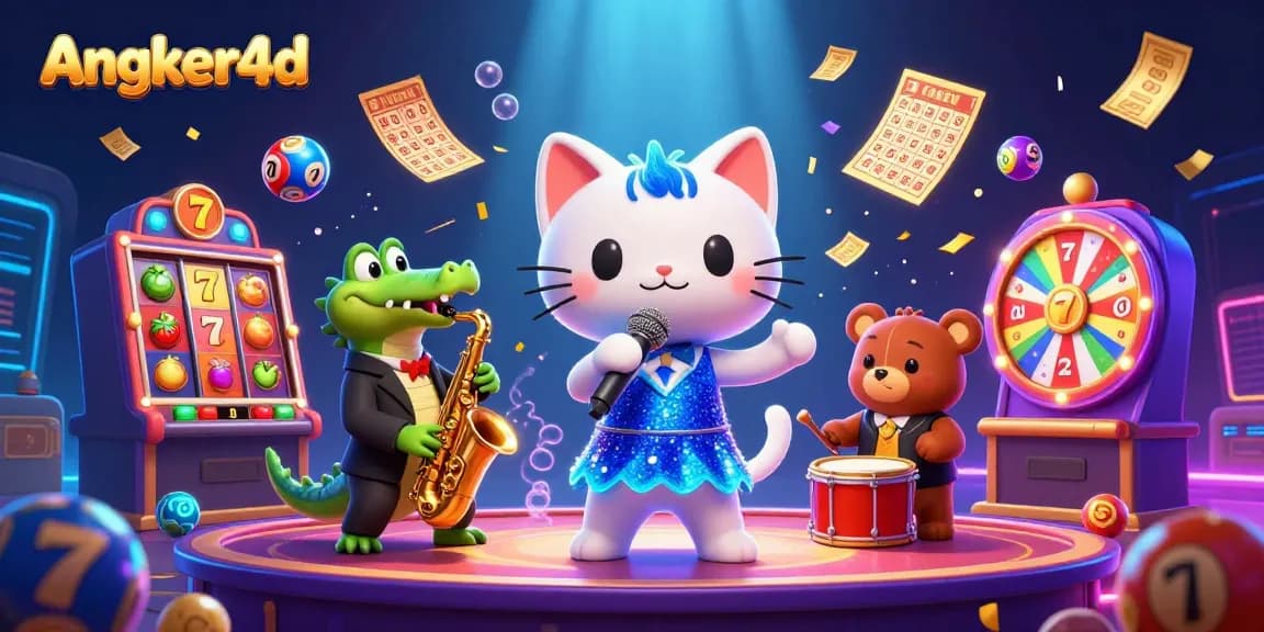 Permainan Angker4d yang seru dengan karakter kucing penyanyi jazz dan simbol slot menarik menciptakan keseruan.