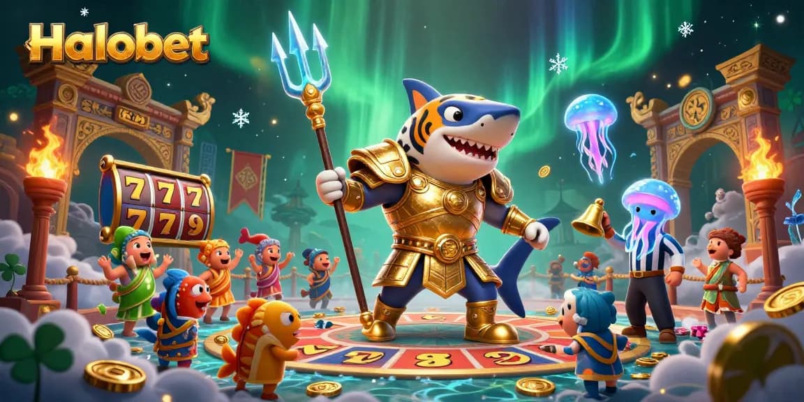 Experience Halobet’s thrilling casino action in a vibrant underwater colosseum with our engaging gaming characters.