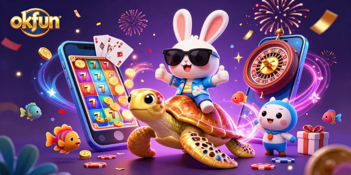 Experience exciting game action with OKFUN's vibrant gambling environment full of winning opportunities.