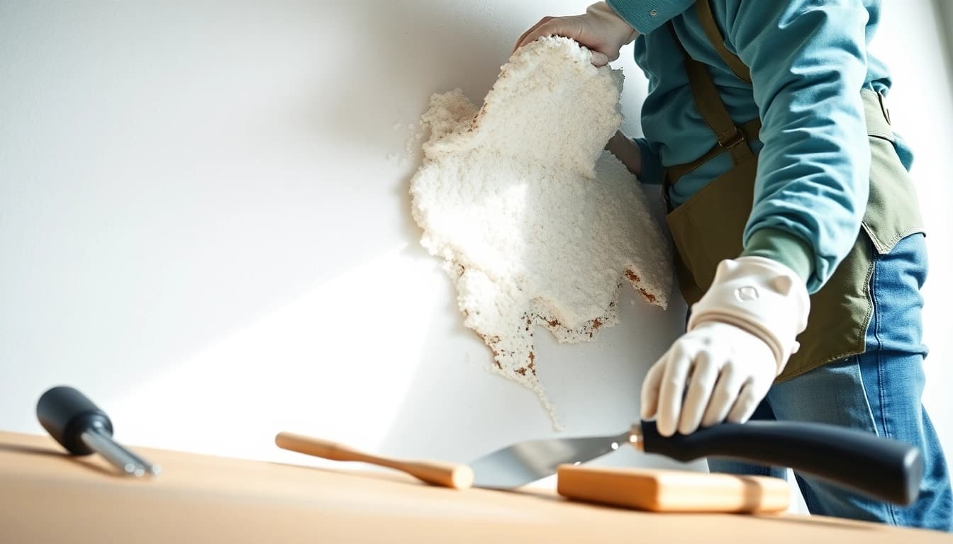 Visual representation of average spray foam removal cost during home renovation.
