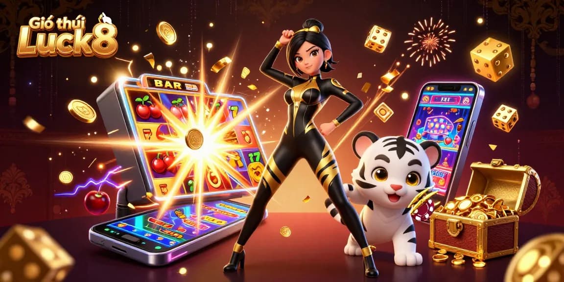 Engaging scene showcasing Giới thiệu Luck8 with dynamic gaming elements and immersive casino atmosphere.