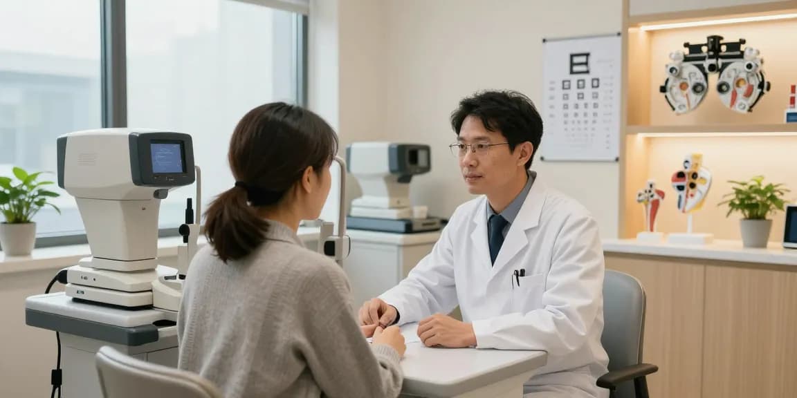 Consultation at SNU Eye Clinic focusing on personalized vision correction through advanced tests and surgeries, snuseoulglobal.com/id.