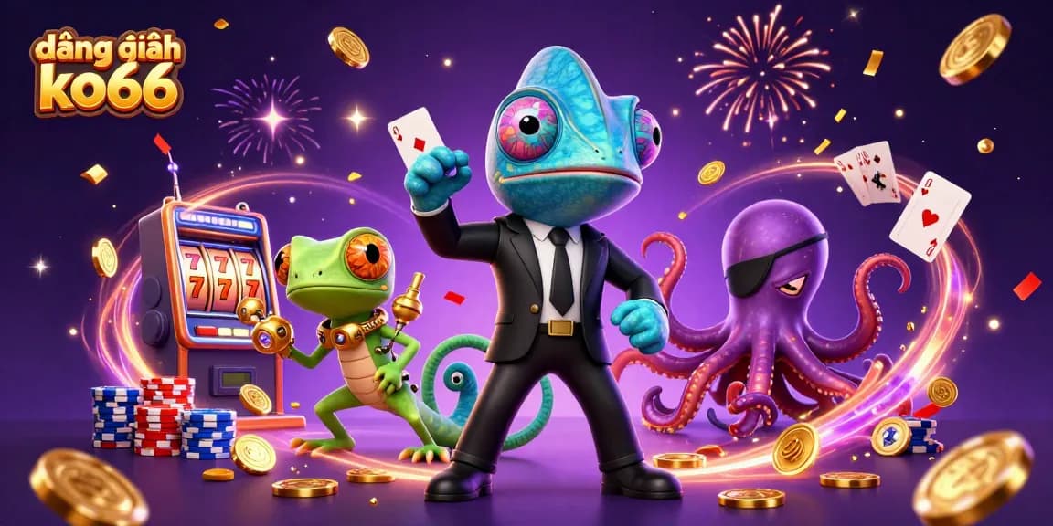Engage in exciting gaming at đăng nhập ko66 with our cartoon characters and lively casino elements!