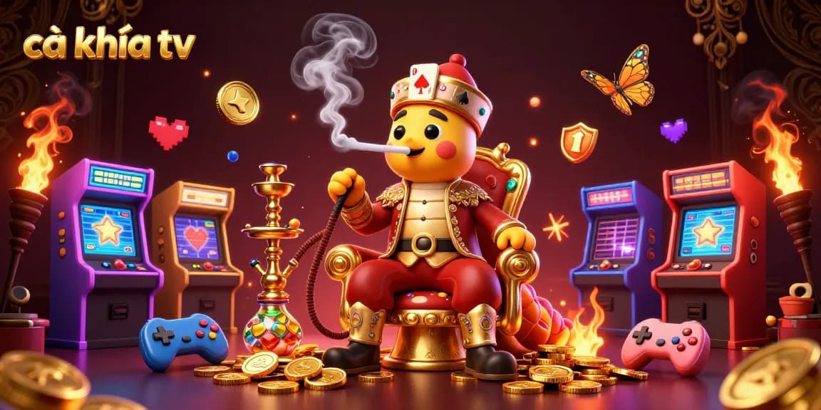 Experience exciting gameplay with cà khịa tv in an ultra-detailed 3D illustration featuring vibrant casino elements.
