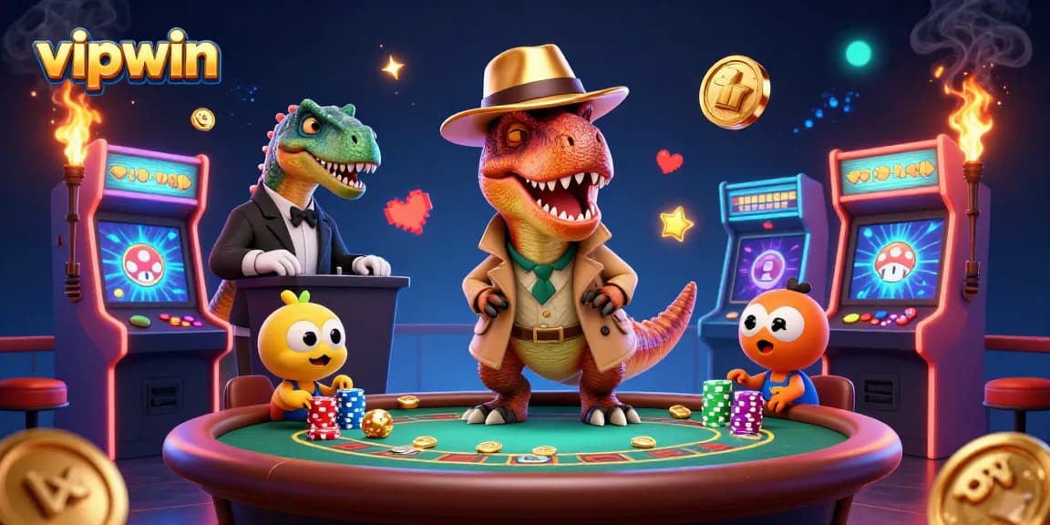 Join the action at vipwin with a velociraptor card counter, a suspicious pit boss, and a sneaky compy!