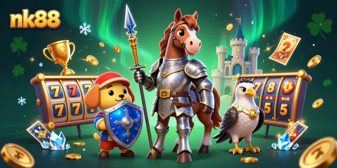 Spin the reels and win at nk88 with an exhilarating 3D gambling adventure featuring knights and slots.