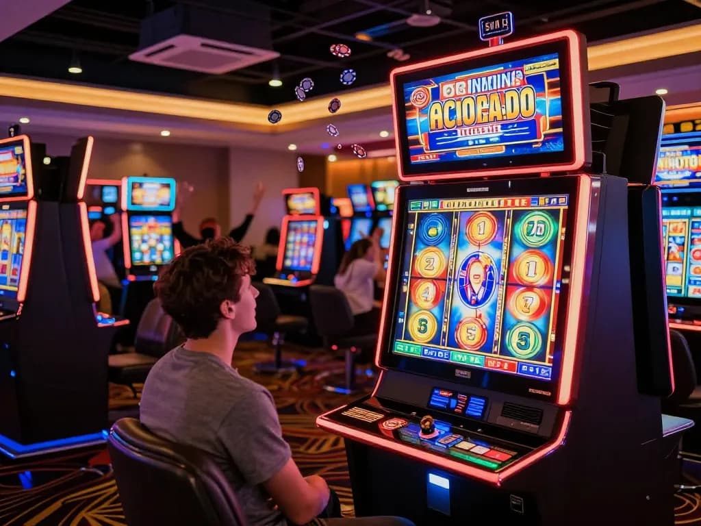 Experience a big win with DAFTAR IDNSCORE at vibrant slot machines under exciting neon lights