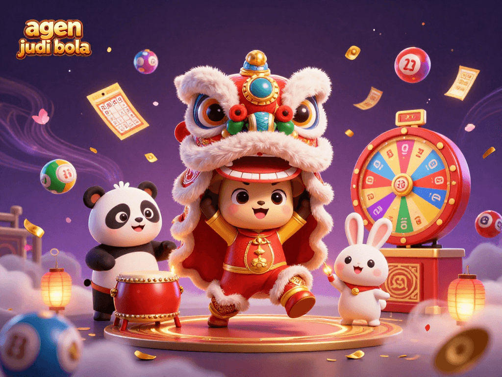 Engage with agen judi bola through an exciting 3D live casino scene featuring dynamic characters and vibrant gaming elements.
