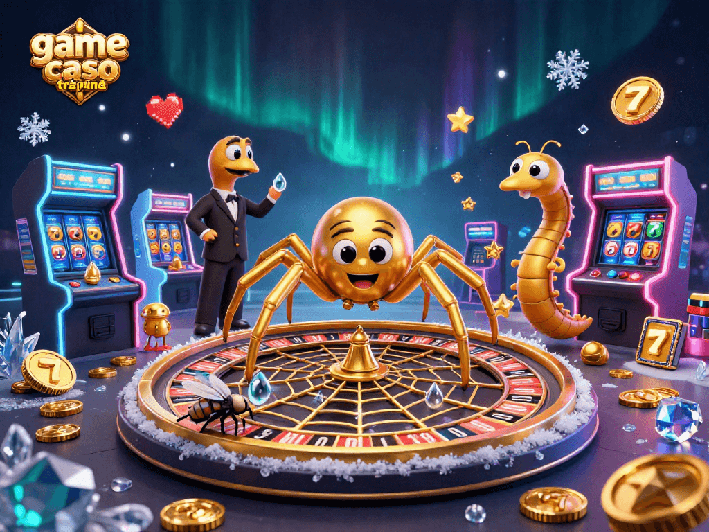 Engage in game casino trực tuyến with vibrant characters and casino elements visualized in a dynamic illustration.
