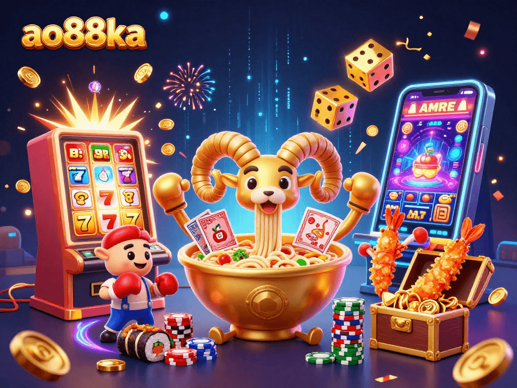 Engage in thrilling action at ao88ka with vibrant casino characters and dynamic gaming elements!