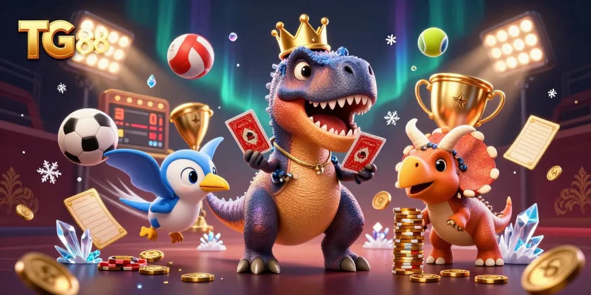 Experience thrilling casino fun at TG88 with adorable characters and dynamic gaming elements.