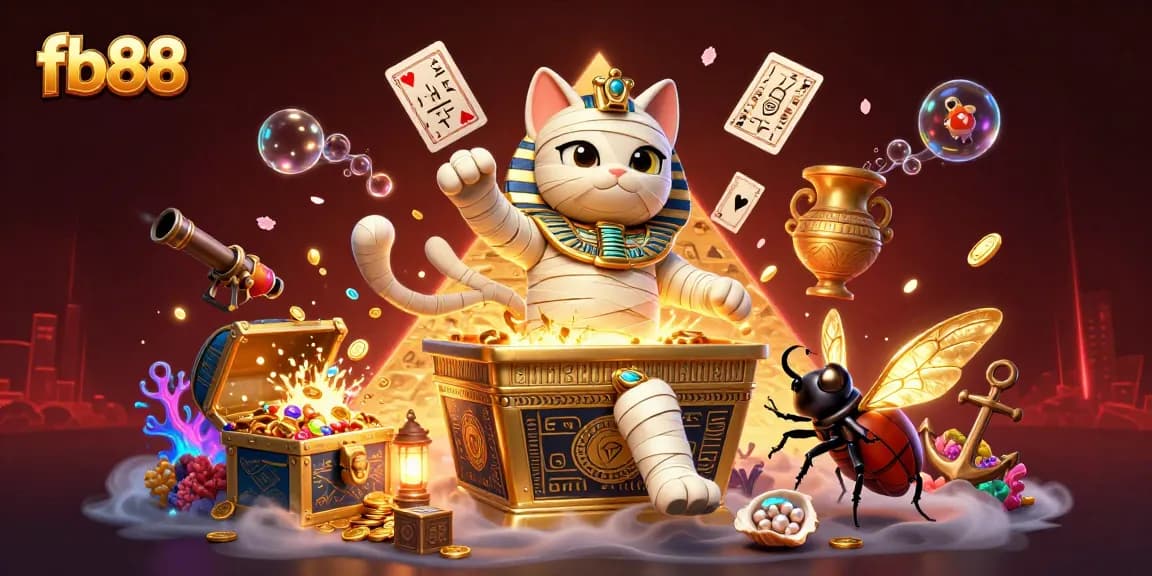 Experience thrilling gaming at fb88 with a vibrant 3D casino scene featuring unique characters and rich gameplay elements.